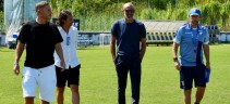 Francesco Totti fa visita al Frosinone Calcio per osservare il figlio